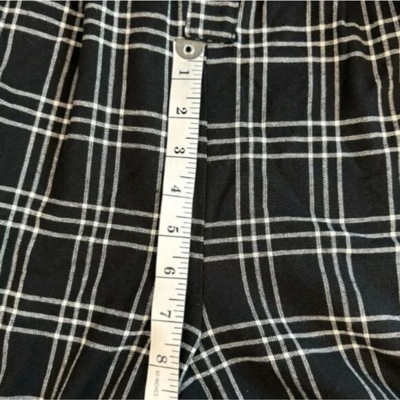 American Eagle Overalls Plaid Womens Black White Relaxed Button Sleeveless XL NE - Picture 7 of 11